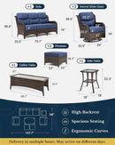 Luxury Outdoor Patio Furniture Set with Thick Cushions