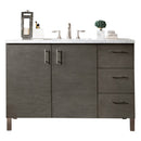 James Martin Metropolitan 48" Dual Mount Single Bathroom Vanity, Silver Oak