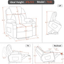 Petite Power Lift Recliner With Massage And Heat USB Ports
