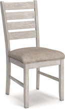 Seven Piece Weathered Whitewash Dining Set Collection