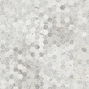 Carrara White Hexagon 11.75"x12" Honed Marble Mesh-Mounted Mosaic Tile 2" Hexagon-MSI Collection