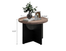 23 Inch Modern Retro Round Coffee Table for Living Room and Bedroom