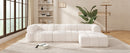 122' Modern L-Shaped Sectional Sofa with High-Density Fully Compressed Sponge and Chaise Lounge, 2-Piece Set, Fully Assembled Right Hand Facing, Perfect for Living Room, Lounge