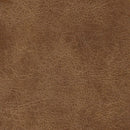 Small Distressed Brown Faux Leather Storage Ottoman