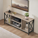 Gray TV Stand for 65 Inch TVs with Storage Console