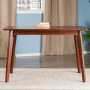 Shaye Walnut Dining Table Solid Wood 47.2 Inch Length