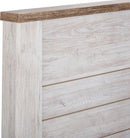 Queen Whitewash Farmhouse Panel Headboard for Chic Decor