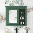 Wall Mounted Medicine Cabinet With Mirror And 3 Open Shelves