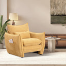 Sharp-Angle Modern Chair - Suitable for a variety of scenarios, this is a stylish single seat for modern spaces Yellow