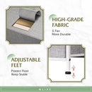 Light Grey Fabric Dresser With 5 Drawers And Drawer Organizers