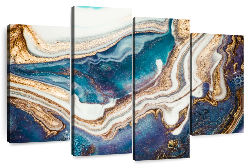 Agate Ripples Abstract Wall Art