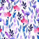Purple and Blue Leaves Wallpaper