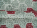 7x10 Hand Knotted Gray, Red and Blue Traditional  Wool Rug