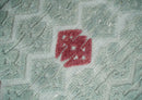 7x10 Hand Knotted Gray, Red and Blue Traditional  Wool Rug