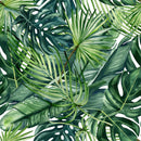 Elegant Exotic Leaves Wallpaper