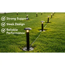 8-Inch Lawn Stakes with Side Wireway | 1/2 NPT Thread (Pack of 2)