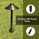 8-Inch Metal Ground Stakes with 1/2" NPT Thread for Installation