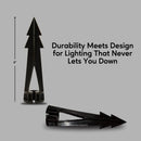 8-Inch Stake In Ground with NPT Thread for 12V Fixtures - 1/2" NPT Thread