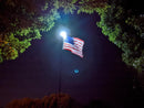TelePatriot 800 Series Solar Flagpole Light - 200 LED Waterproof IP65