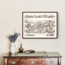 Vintage Map of Bridgewater, Massachusetts 1887