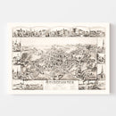Vintage Map of Bridgewater, Massachusetts 1887