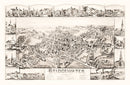 Vintage Map of Bridgewater, Massachusetts 1887