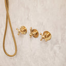 Unlacquered Brass Shower Set Head & Handheld Set