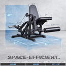 Rovix 800LBS Adjustable Lower Body Leg Extension And Curl Machine (SAK70528)