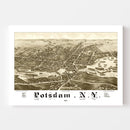 Vintage Map of Potsdam, New York 1885