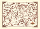 Vintage Pictorial Map of Switzerland, 1936