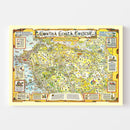 Vintage Map of Contra Costa County, California 1981