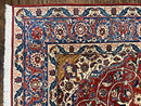 Red Persian Isfahan Rug 7x10 - Antique, Floral Medallion