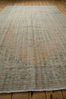 6x9.5 Vintage Distressed Oushak Carpet
