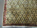 4' X 6' Handmade Indian Allover Wool Rug Camel Hair Color