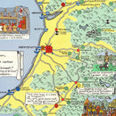 Vintage Map of Wales, 1966