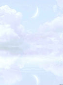 Cloud Symphony Designer Printed AIDA Fabric. Canvas for embroidery with an applied background  KF-1141A
