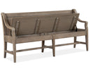 Paxton Place - Bench With Back - Dovetail Gray