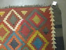7' X10' Antique Afghan Kilim Handmade Flat Weave Wool Rug Vegy Organic Colorful