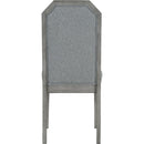 7-Piece Farmhouse Dining Set Classic Rustic Table and 6 high-back design Chairs for Dining Room, Kitchen (Brown+Gray)