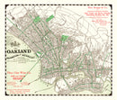 Vintage Map of Oakland, California 1906