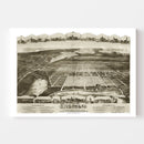 Vintage Map of Riverhead, New York 1890
