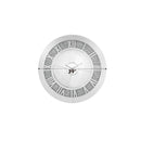 Noralie - 39" Wall Clock - Mirrored & Faux Diamonds