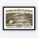 Vintage Map of Riverhead, New York 1890