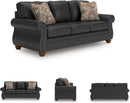 Queen Sofa Sleeper Anthracite Black Memory Foam Ultra