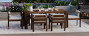 TREXM 7-Piece Patio Dining Table Set for 6, Outdoor Furniture Sets with 72.8' Rectangle Table, Patio Table and Chairs Set with Removable Cushions for Backyard, Garden, Poolside (Mocha + Beige Cushion)
