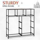 Fabric Storage Tower 9 Drawer Dark Grey Portable Organizer