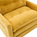 UNITED WE WIN Swivel Barrel Chair - Mid Century Modern Chair, Thick Padded Arm Chair with Solid Metal Base, Comfortable Single Sofa Chair, Swivel Accent Chair for Living Room Bedroom