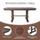 6-Piece Extendable Dining Table Set, 60–78 in. Wood Table with Removable Leaf, 4 Upholstered Chairs and Bench, Cherry Finish