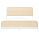 Lanewood Open Cane Webbing Metal Eastern King Bed White