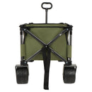 Utility Park Garden Cart Tool Customized Color Folding Camping Trolley Outdoor Picnic Beach Wagon, Green